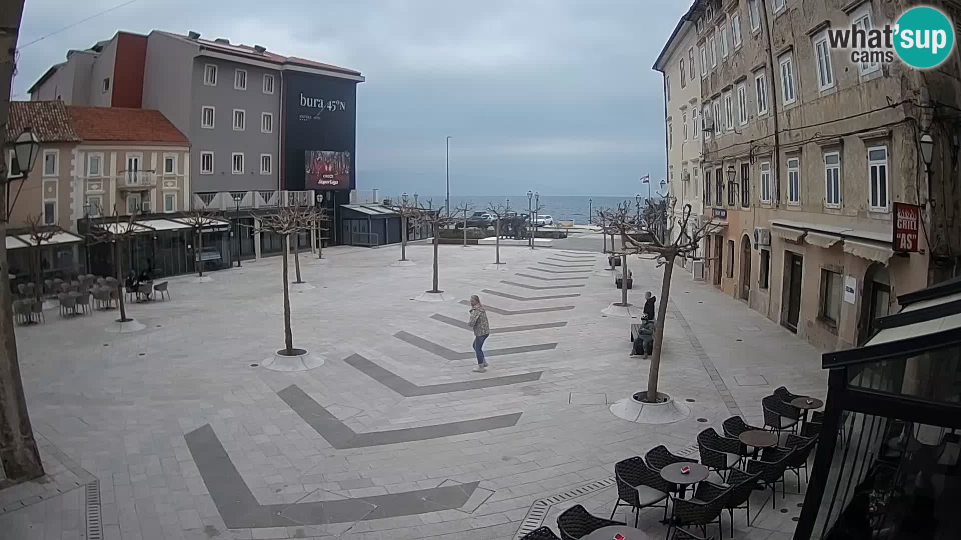 Centre de la ville de Senj – Place Pavlin – Live Cam Dalmatie