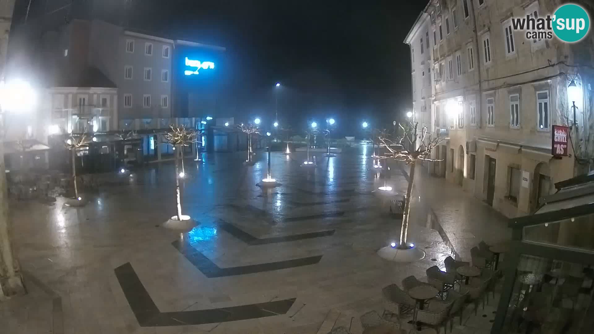 Centro della città di Senj – Piazza Pavlin – Live Cam Dalmazia