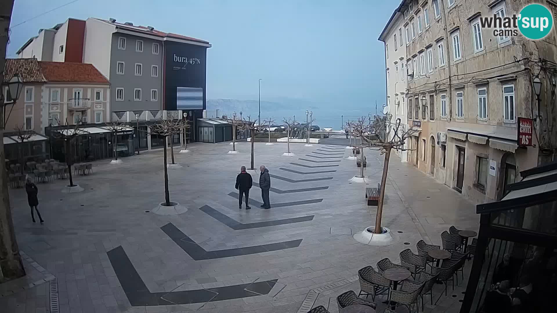 Center of Senj city – Pavlin square – Live Cam Dalmatia