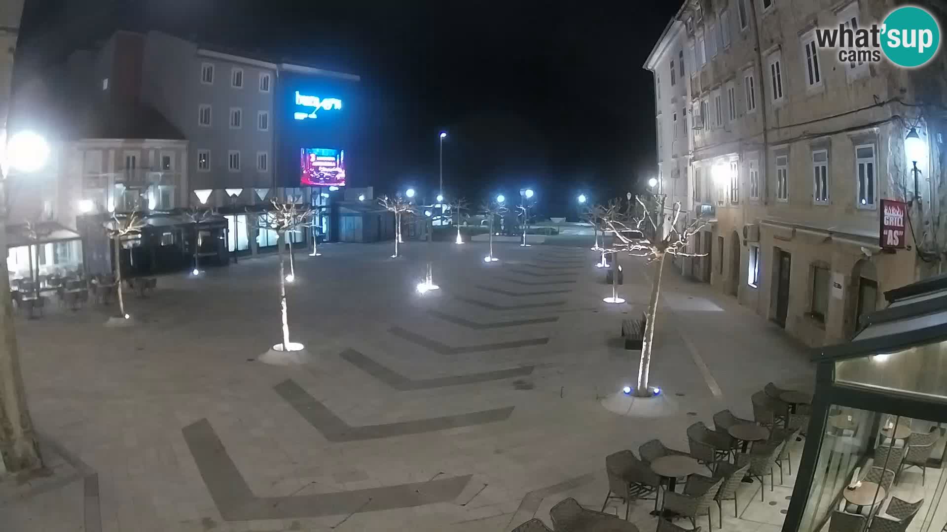 Centre de la ville de Senj – Place Pavlin – Live Cam Dalmatie