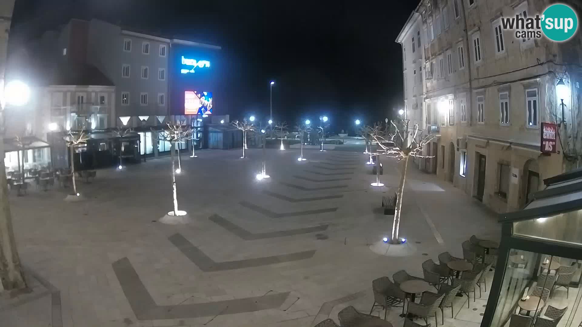 Centre de la ville de Senj – Place Pavlin – Live Cam Dalmatie