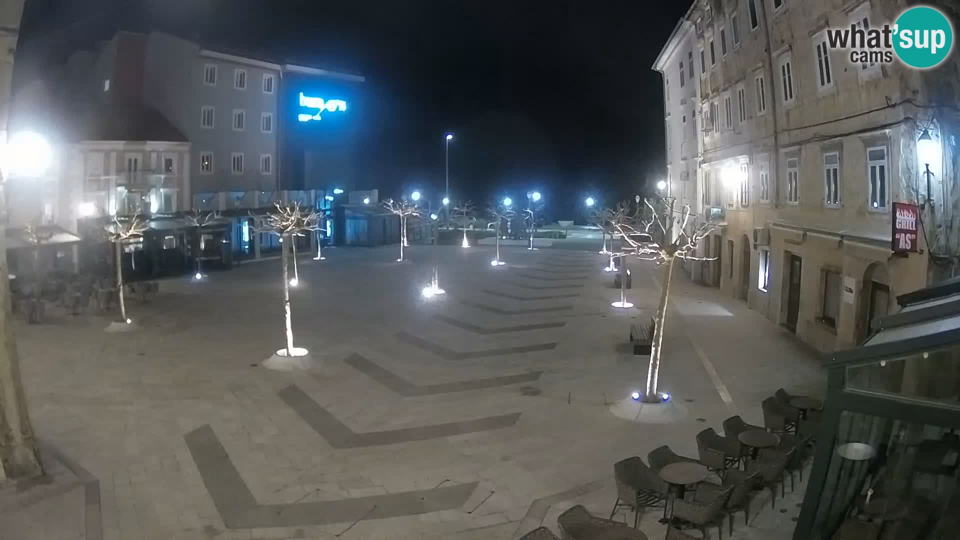 Center of Senj city – Pavlin square – Live Cam Dalmatia