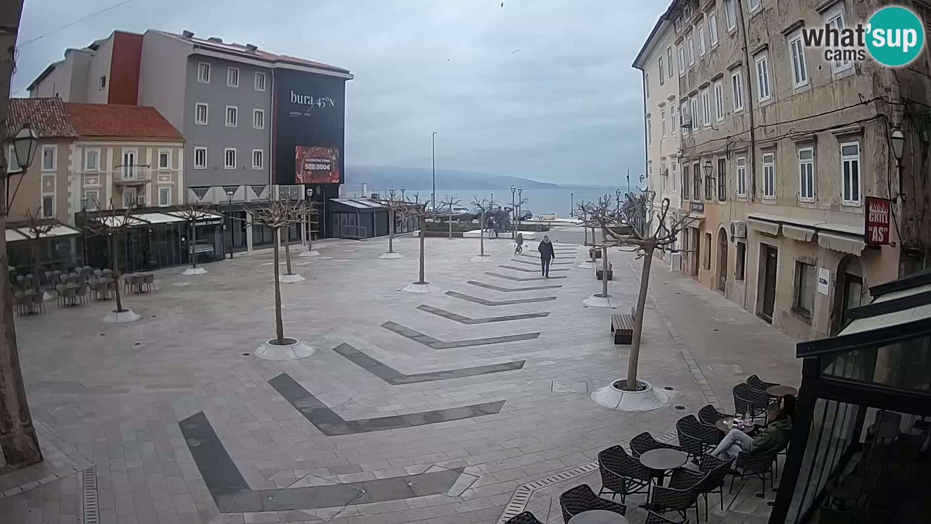 Centre de la ville de Senj – Place Pavlin – Live Cam Dalmatie