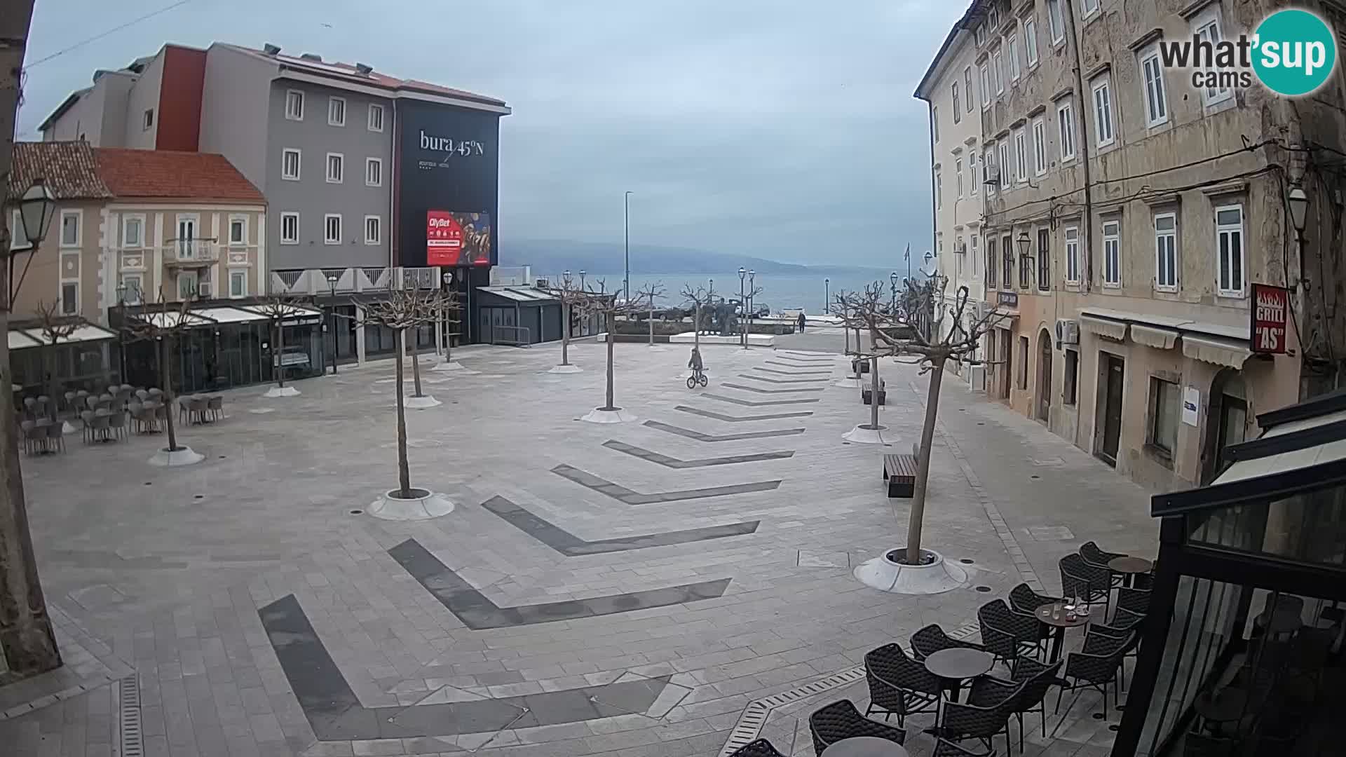 Centro della città di Senj – Piazza Pavlin – Live Cam Dalmazia