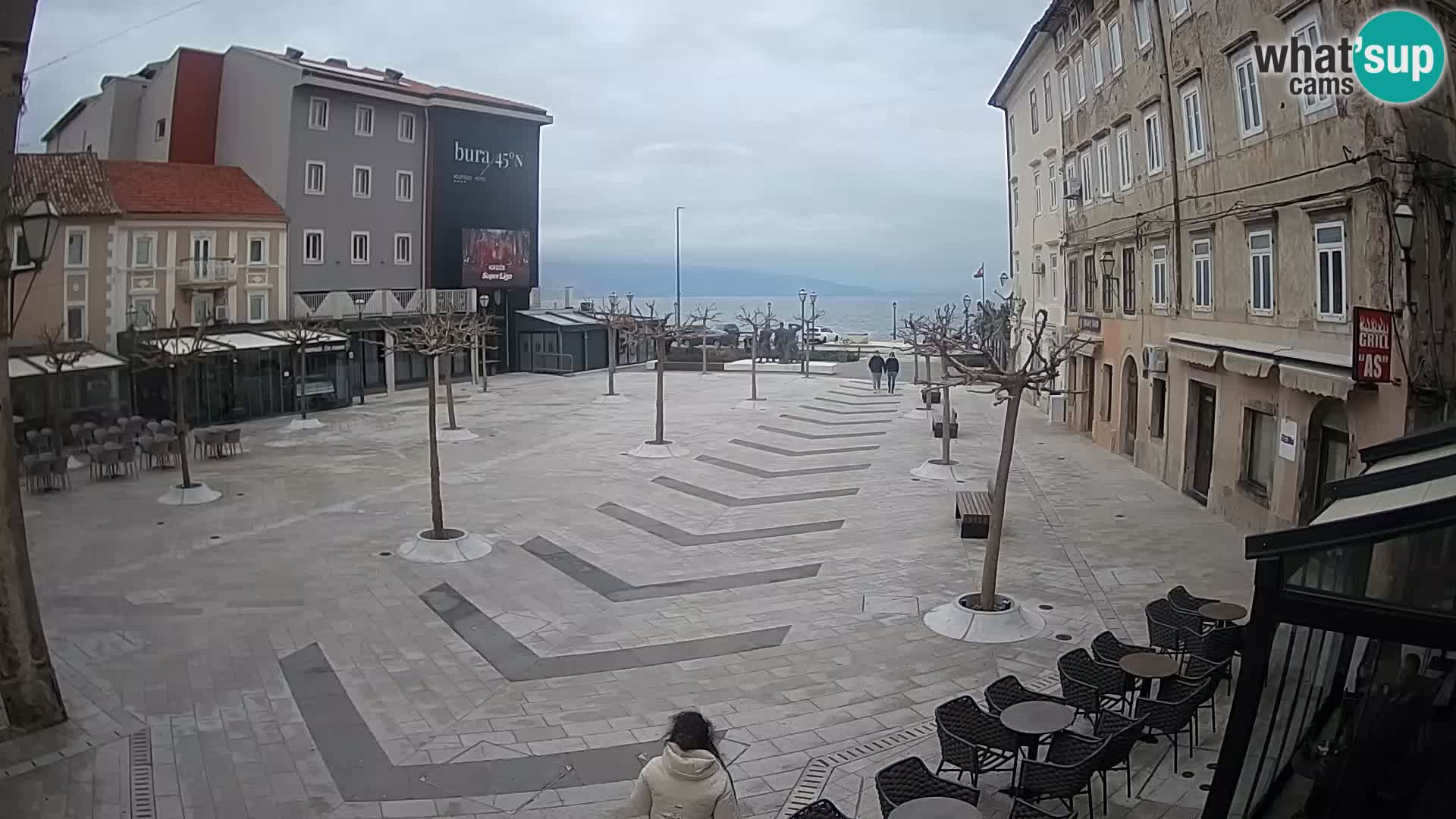 Centro della città di Senj – Piazza Pavlin – Live Cam Dalmazia