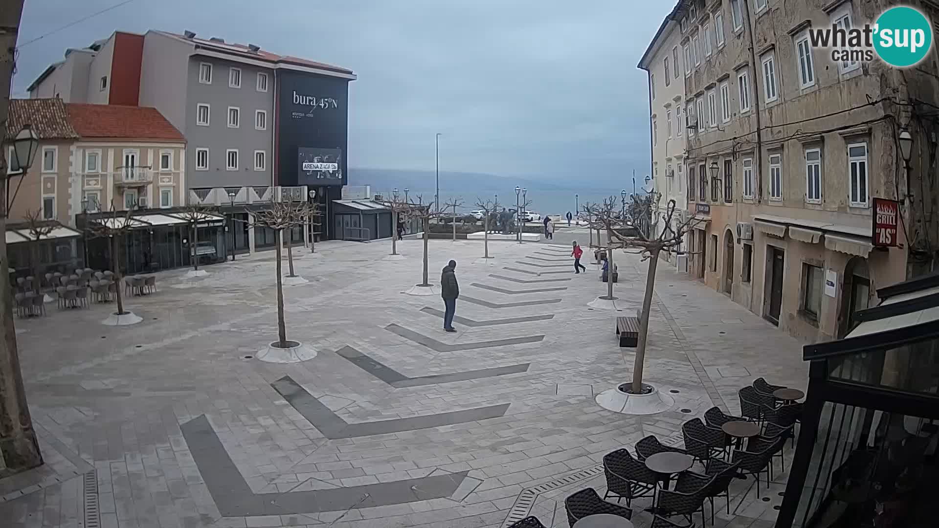 Center of Senj city – Pavlin square – Live Cam Dalmatia