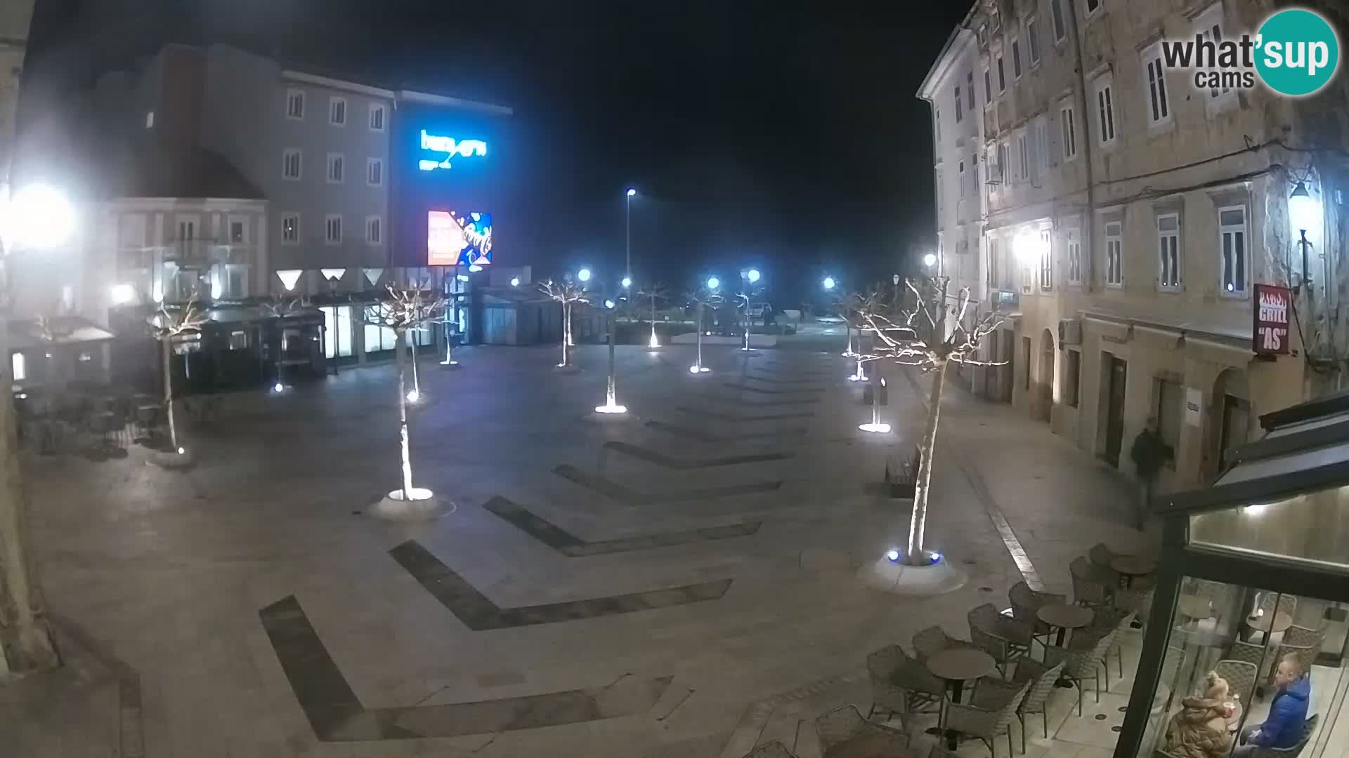 Center of Senj city – Pavlin square – Live Cam Dalmatia