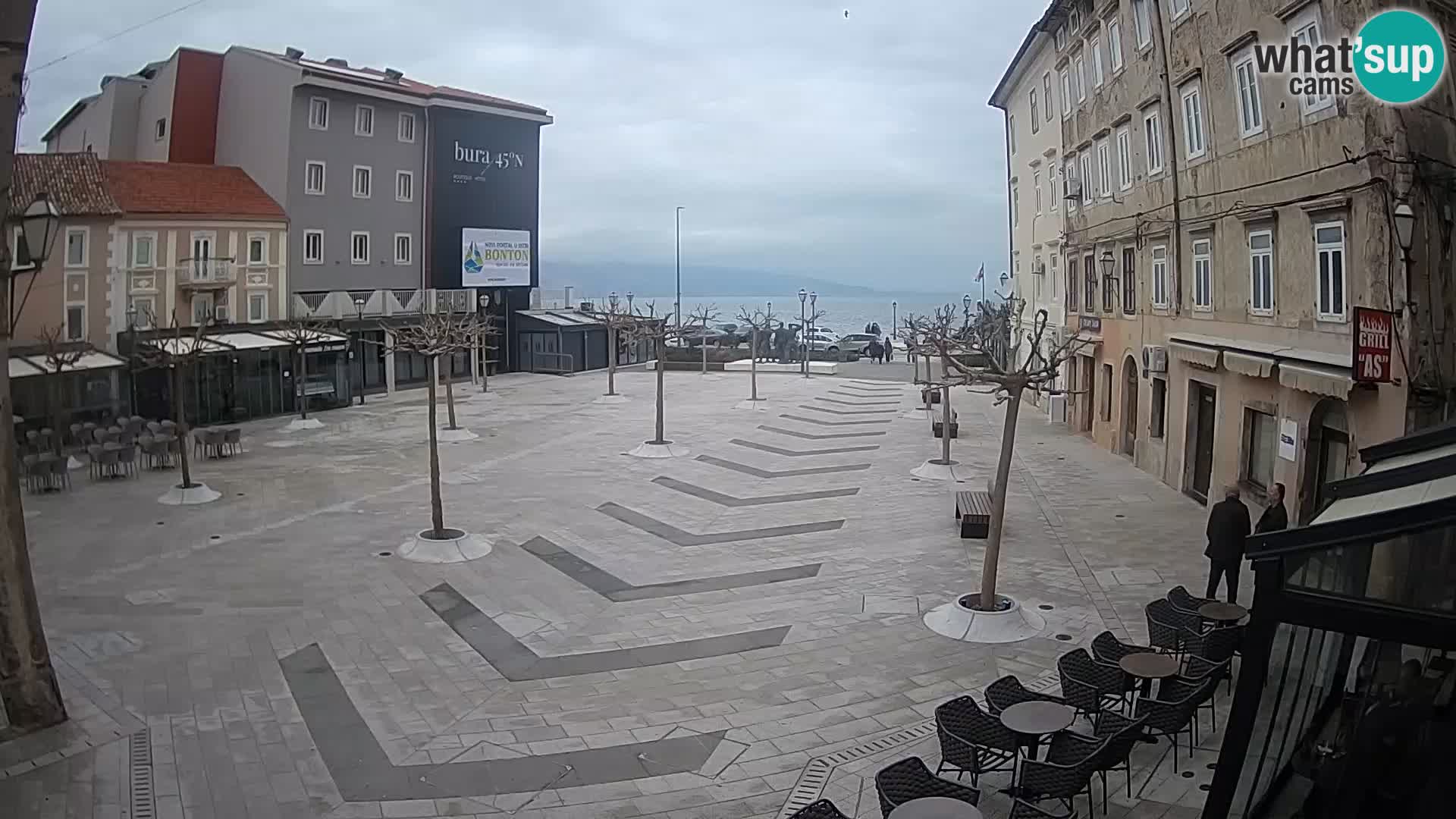 Centro della città di Senj – Piazza Pavlin – Live Cam Dalmazia