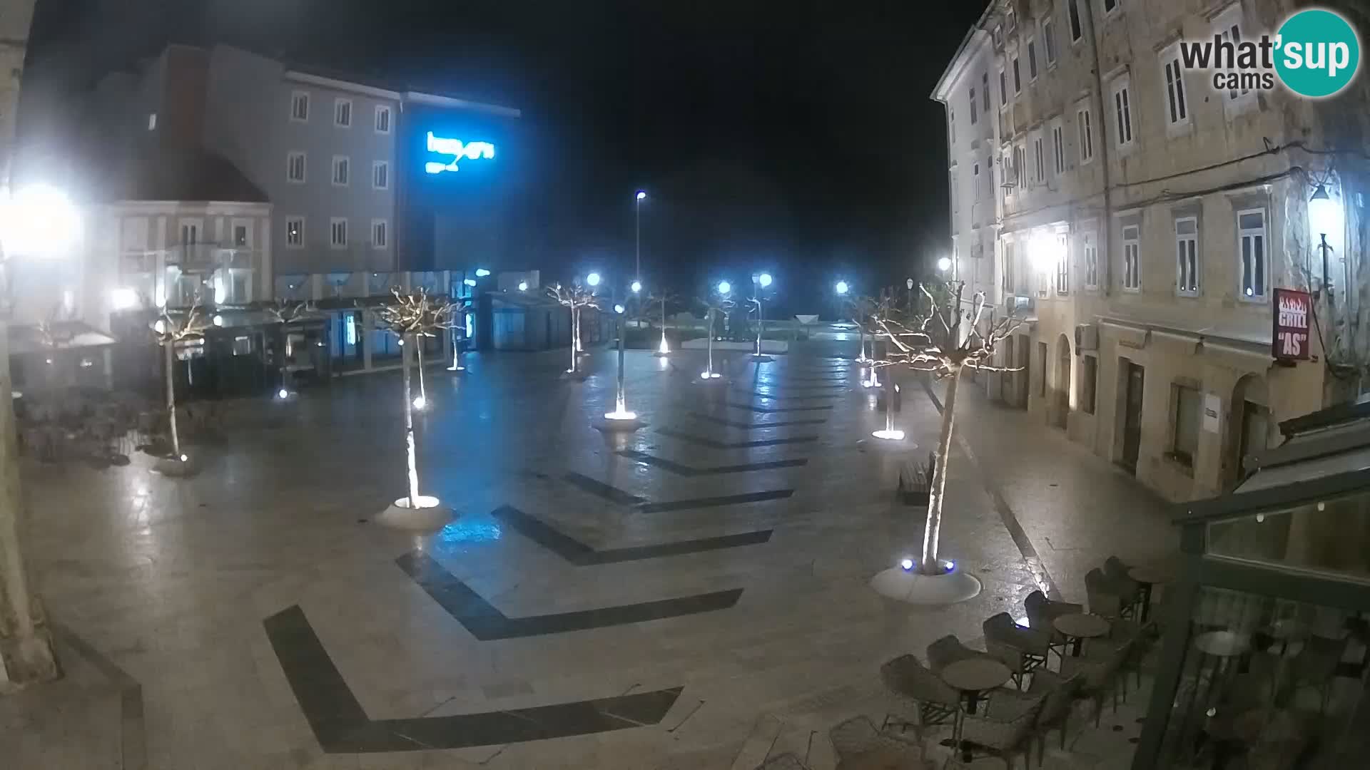 Centro della città di Senj – Piazza Pavlin – Live Cam Dalmazia