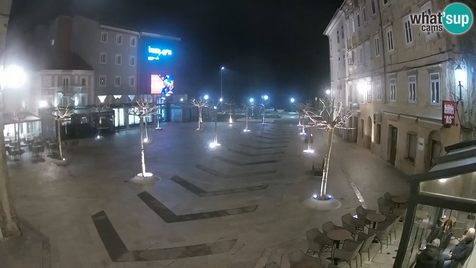 Centre de la ville de Senj – Place Pavlin – Live Cam Dalmatie