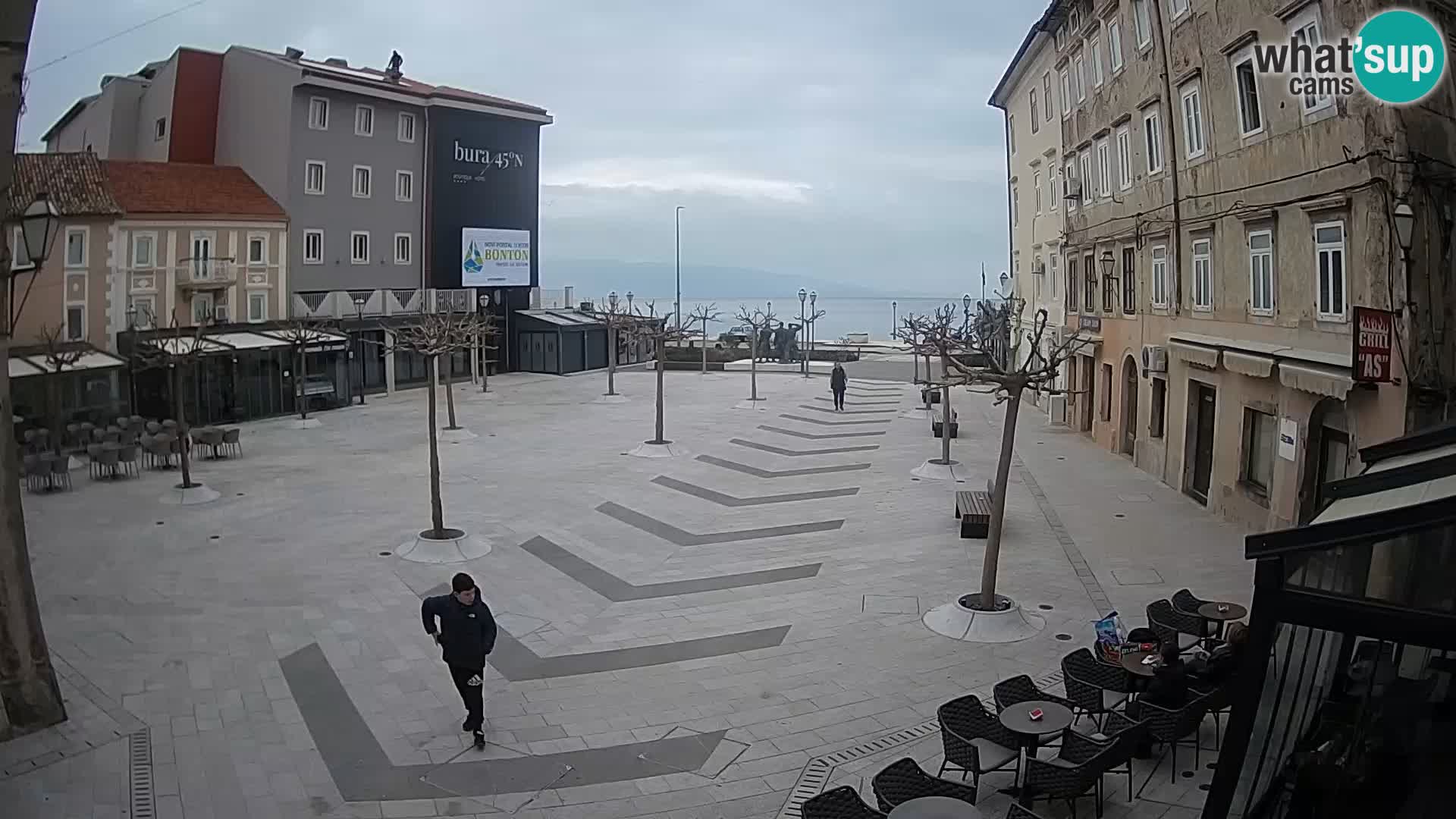 Centre de la ville de Senj – Place Pavlin – Live Cam Dalmatie