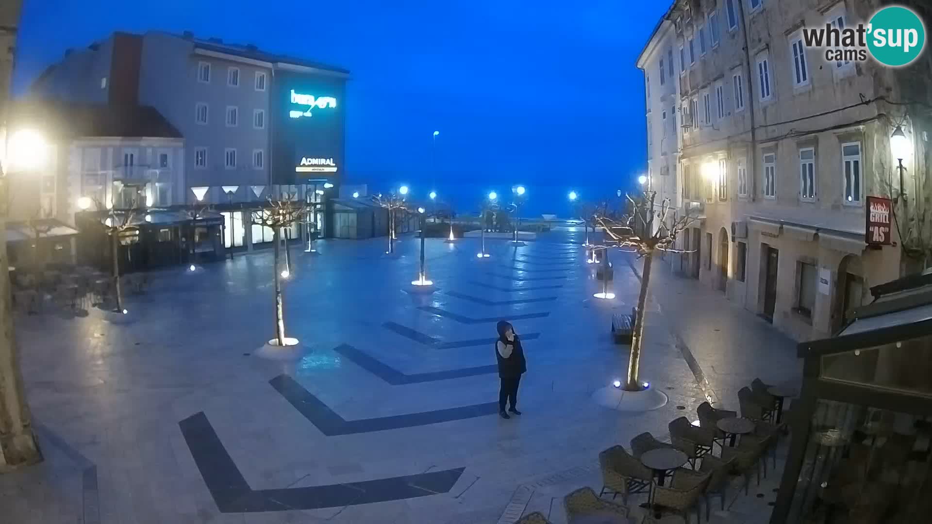 Zentrum der Stadt Senj – Pavlin platz – Live Cam Dalmatia