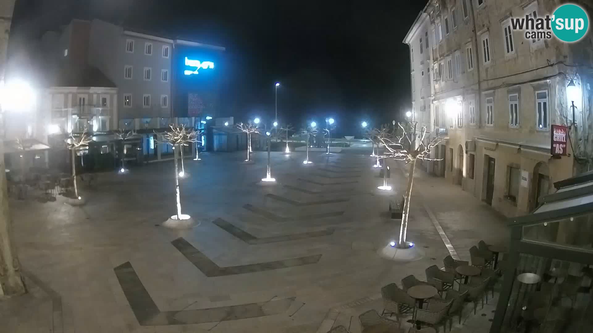 Centro della città di Senj – Piazza Pavlin – Live Cam Dalmazia