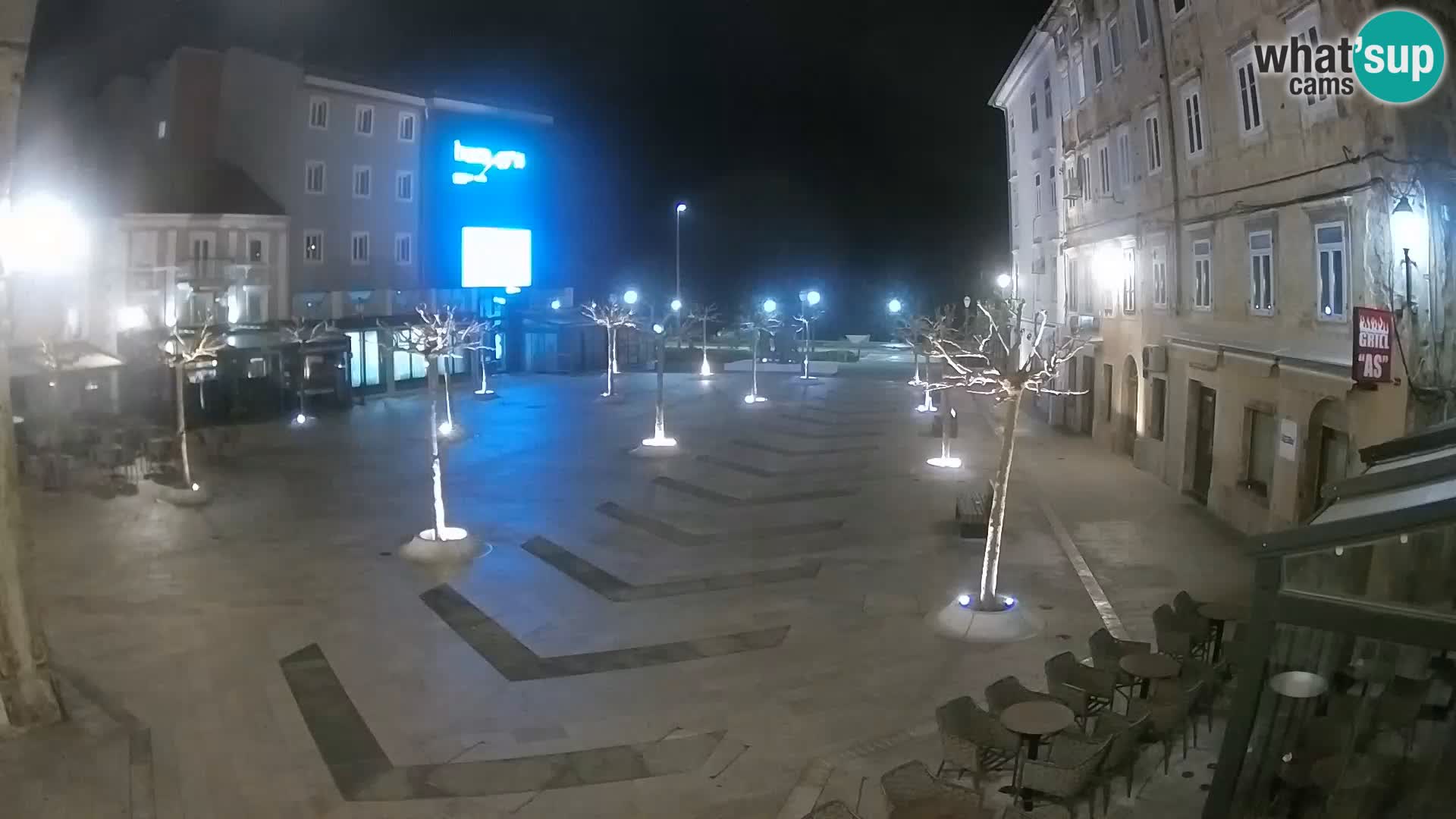 Centro della città di Senj – Piazza Pavlin – Live Cam Dalmazia