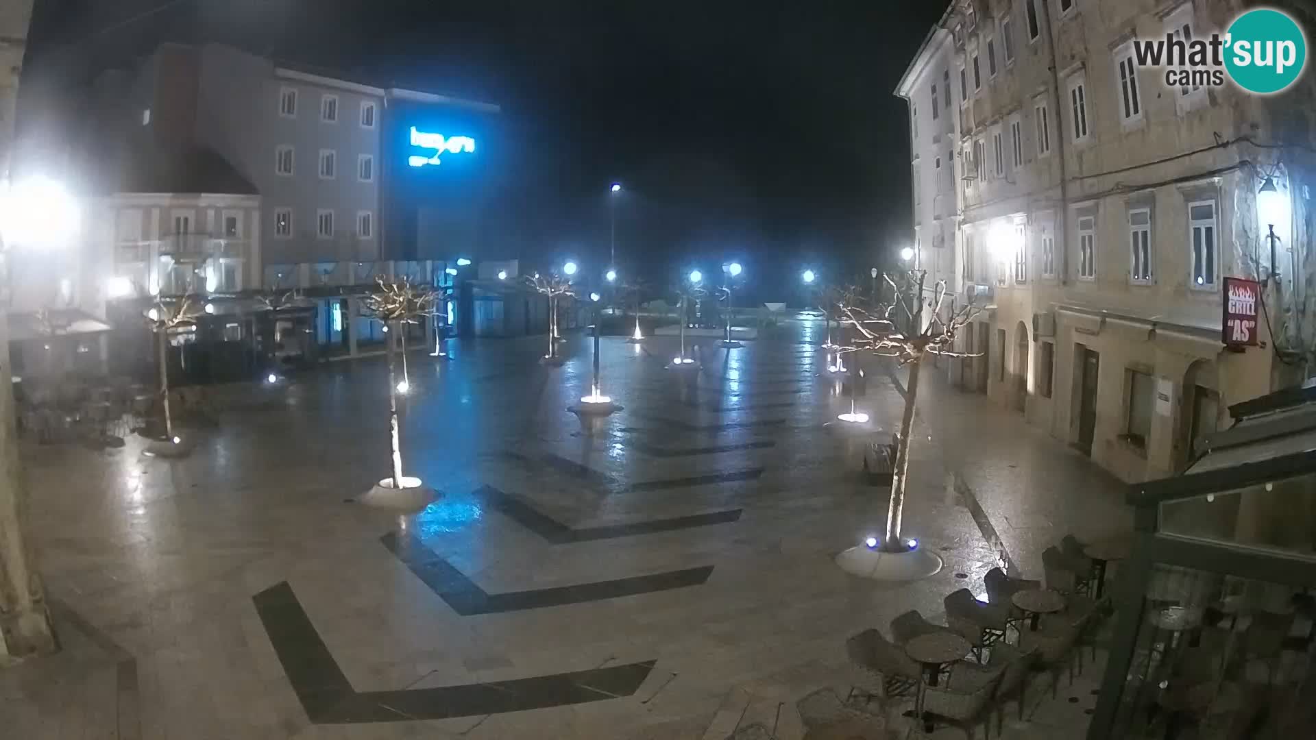 Center of Senj city – Pavlin square – Live Cam Dalmatia