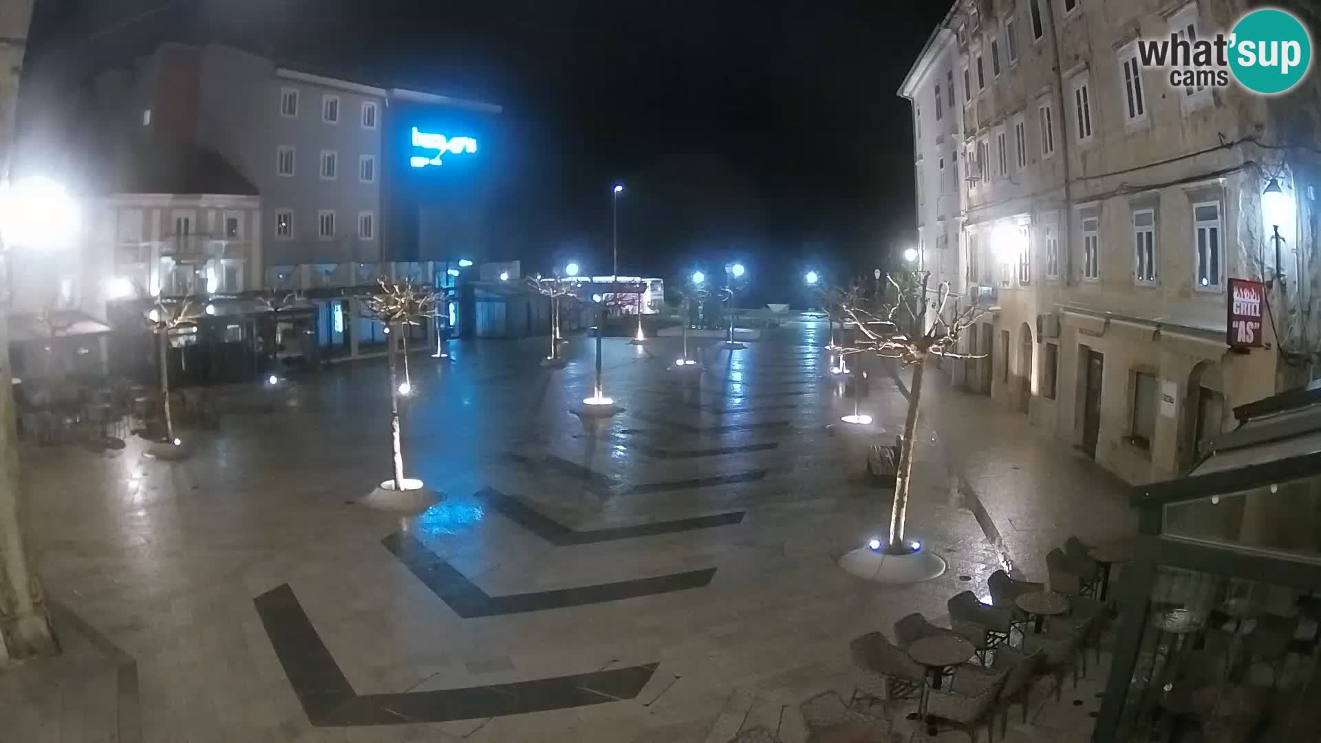 Centre de la ville de Senj – Place Pavlin – Live Cam Dalmatie