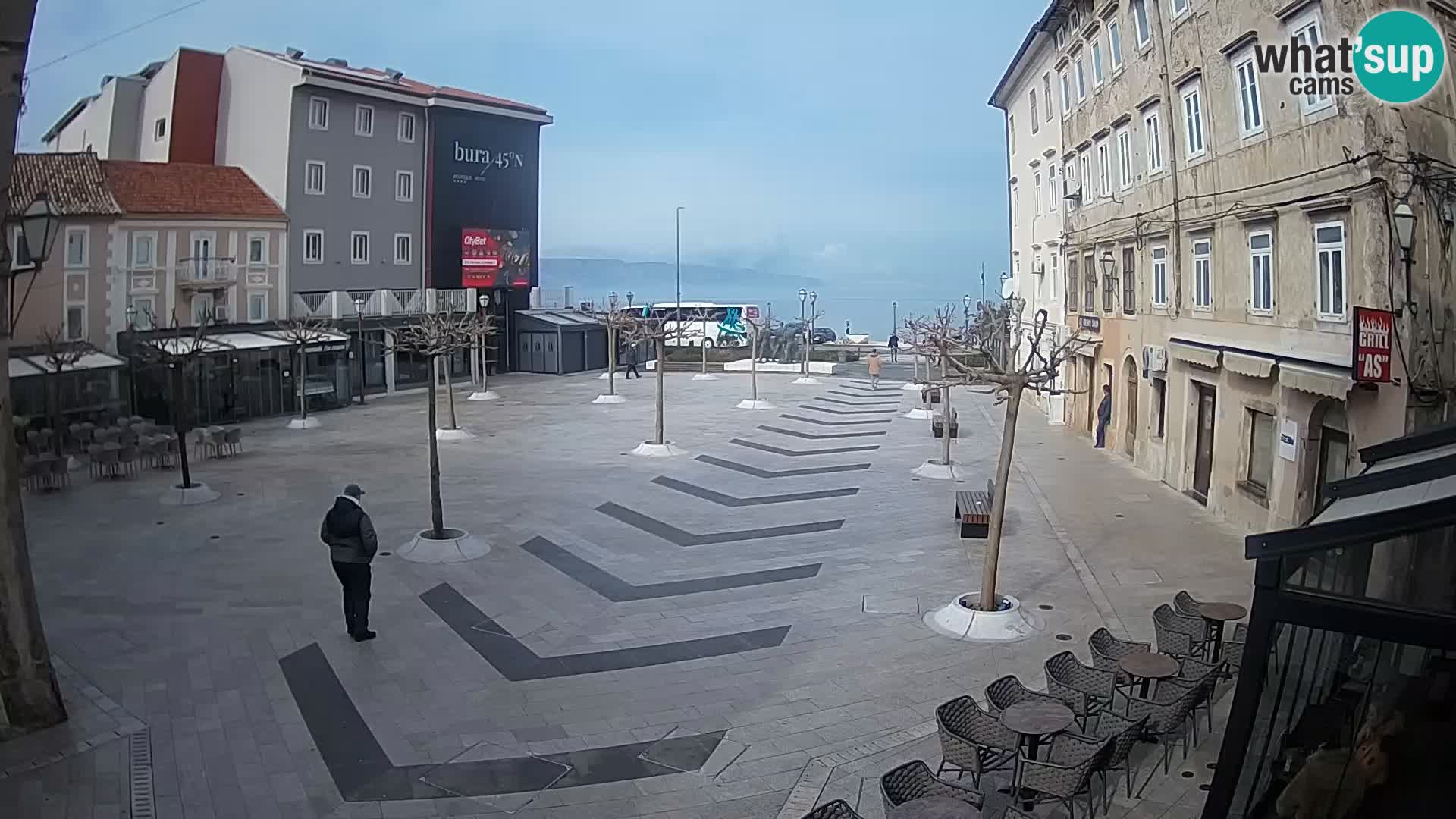 Centro della città di Senj – Piazza Pavlin – Live Cam Dalmazia