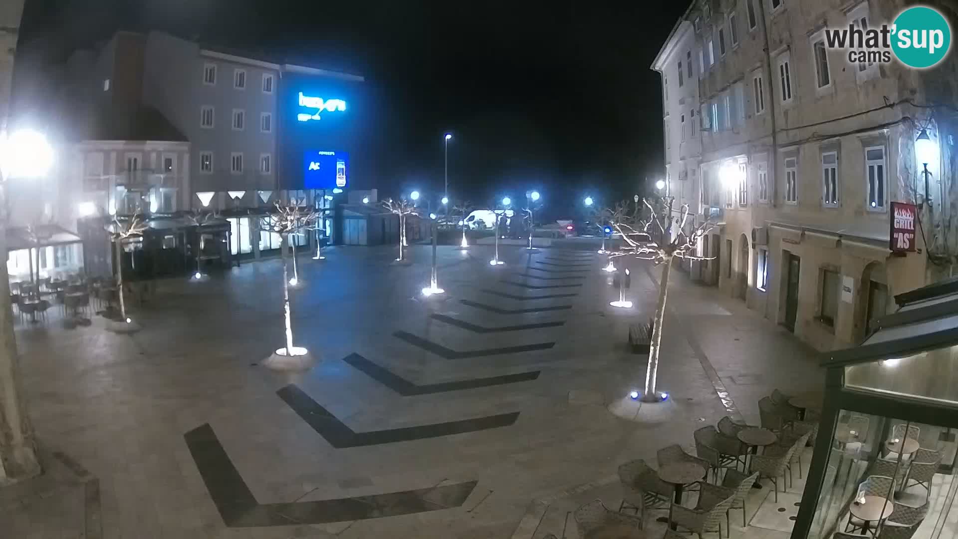 Centro della città di Senj – Piazza Pavlin – Live Cam Dalmazia