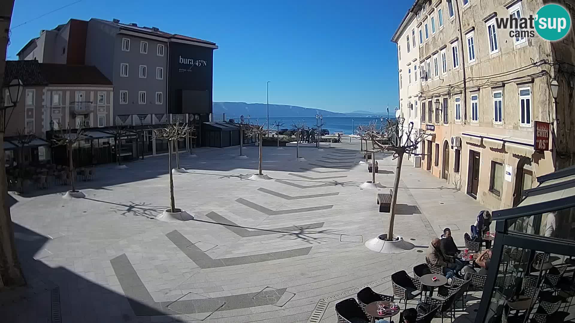 Center of Senj city – Pavlin square – Live Cam Dalmatia