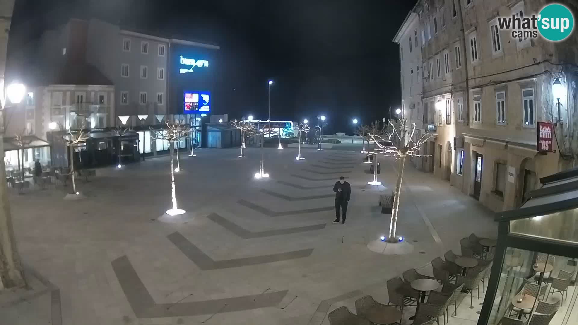 Centre de la ville de Senj – Place Pavlin – Live Cam Dalmatie