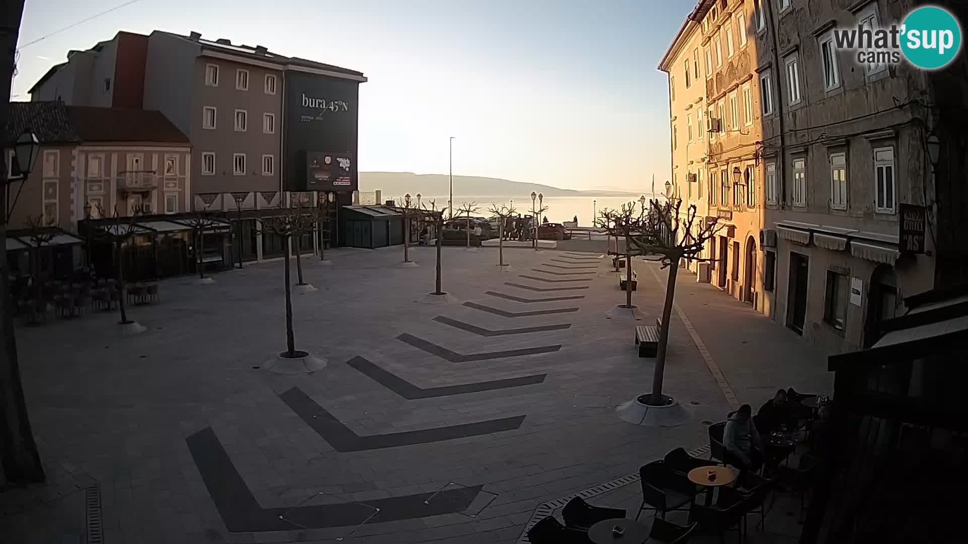 Centre de la ville de Senj – Place Pavlin – Live Cam Dalmatie