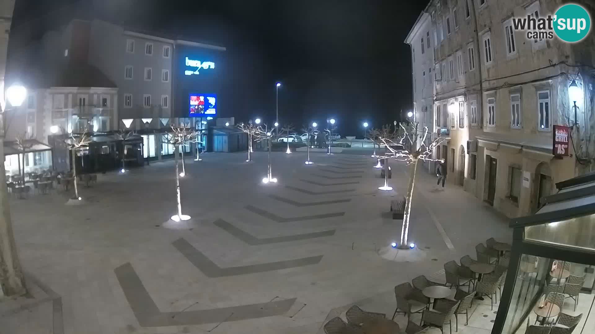 Centre de la ville de Senj – Place Pavlin – Live Cam Dalmatie