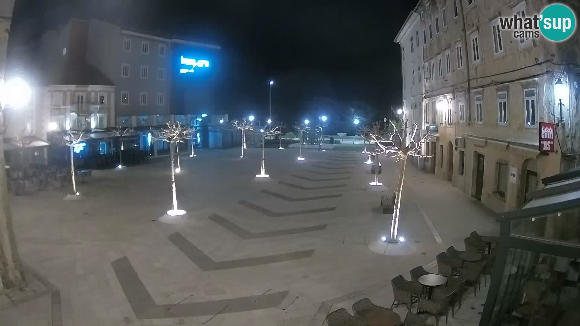 Center of Senj city – Pavlin square – Live Cam Dalmatia