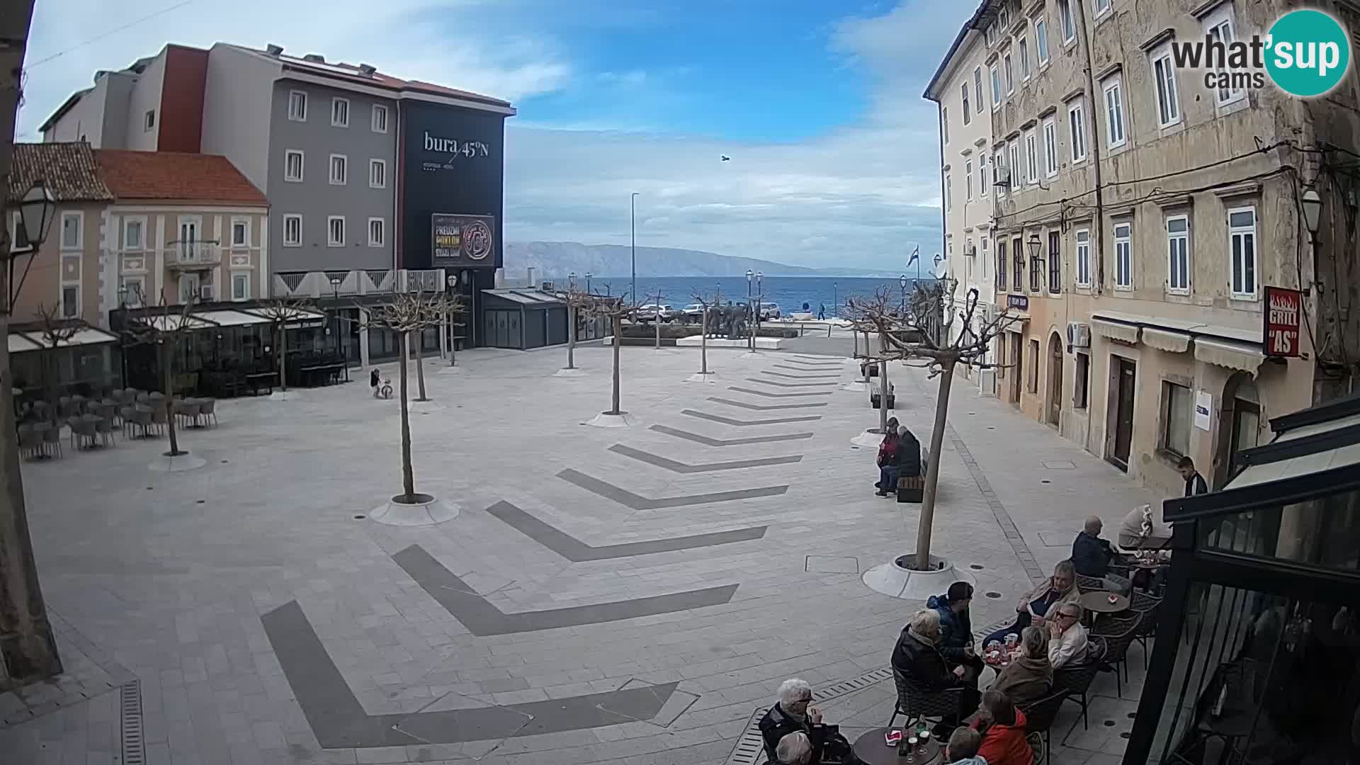 Centro della città di Senj – Piazza Pavlin – Live Cam Dalmazia