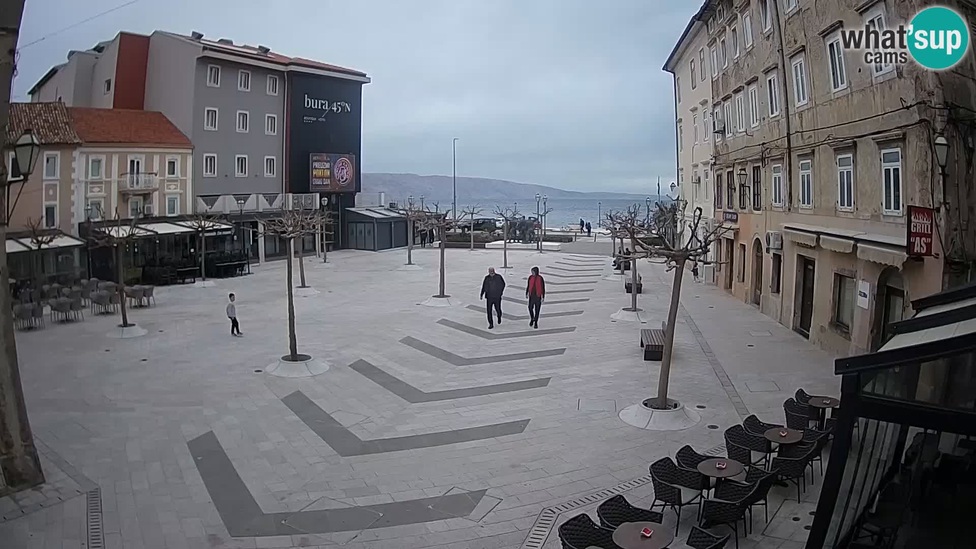 Center of Senj city – Pavlin square – Live Cam Dalmatia