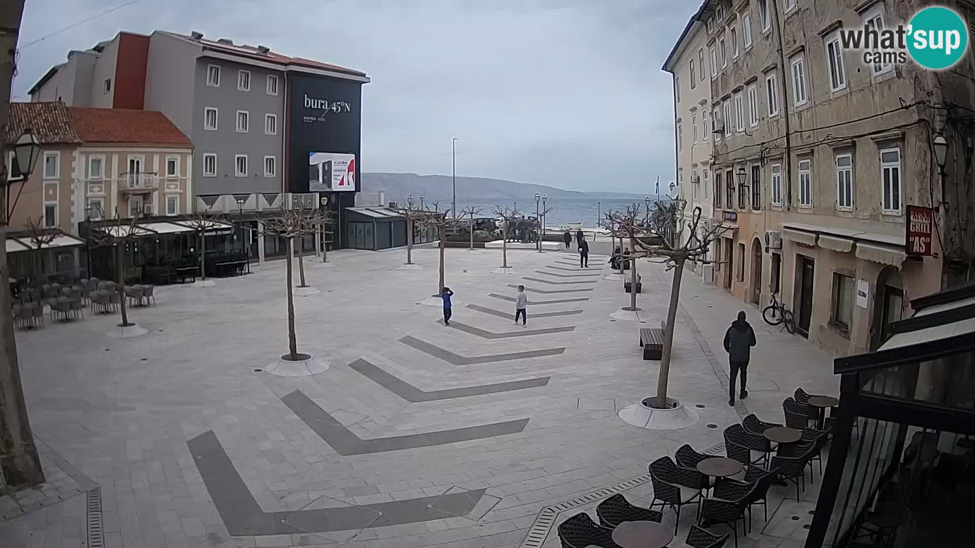 Centro della città di Senj – Piazza Pavlin – Live Cam Dalmazia