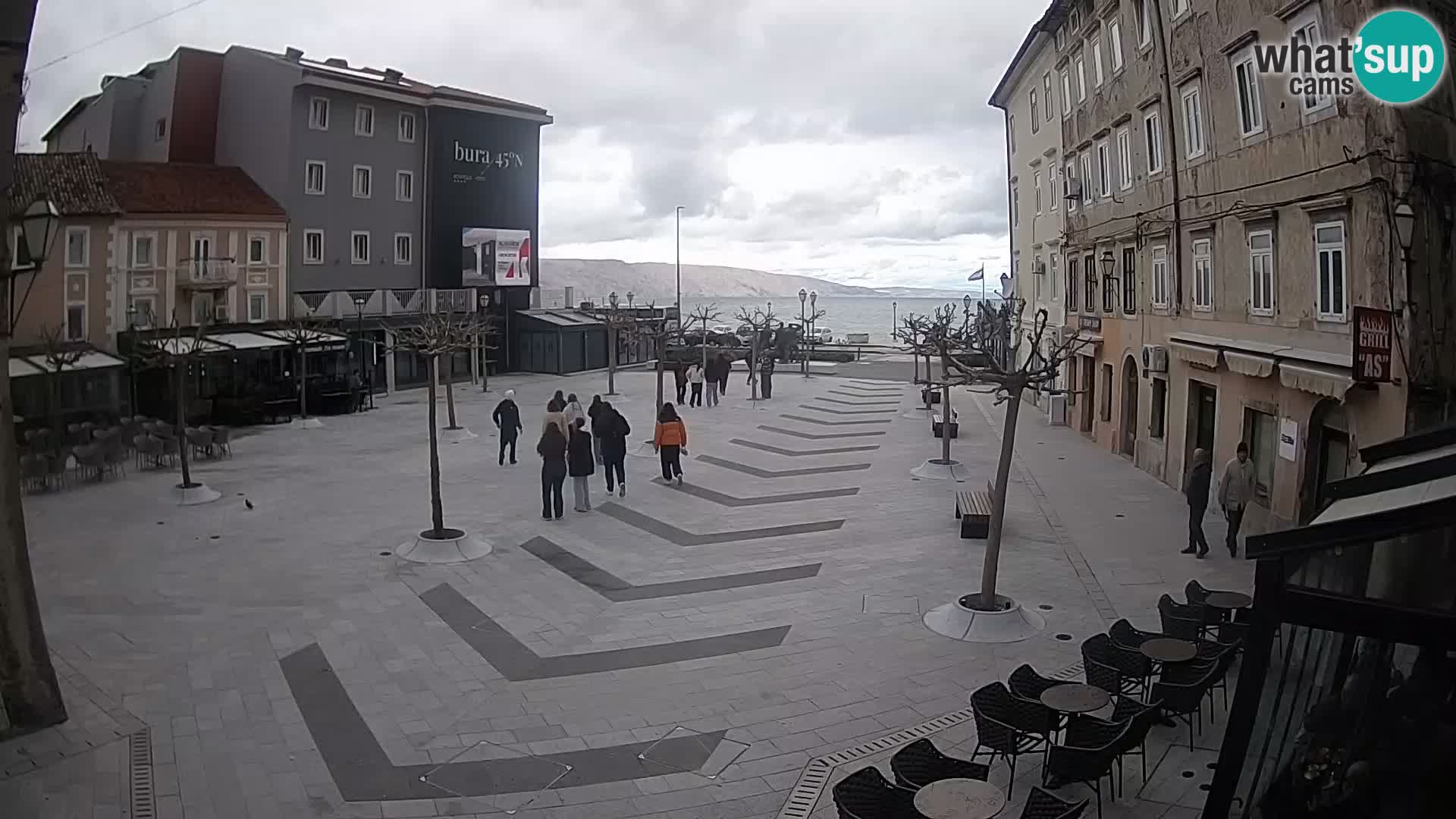 Centre de la ville de Senj – Place Pavlin – Live Cam Dalmatie