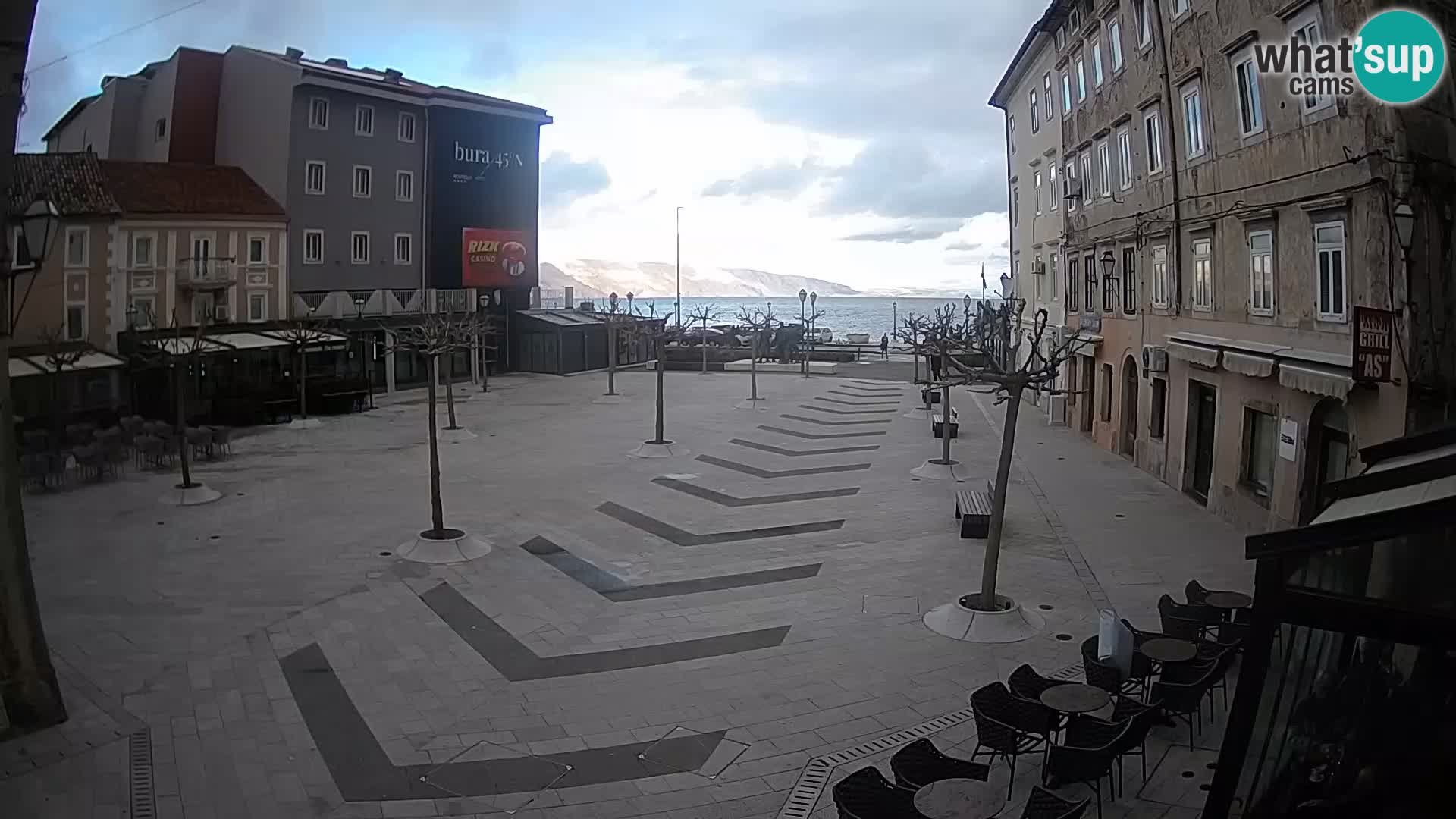 Center of Senj city – Pavlin square – Live Cam Dalmatia