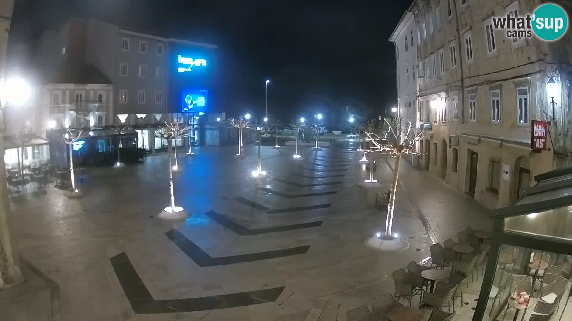 Center of Senj city – Pavlin square – Live Cam Dalmatia