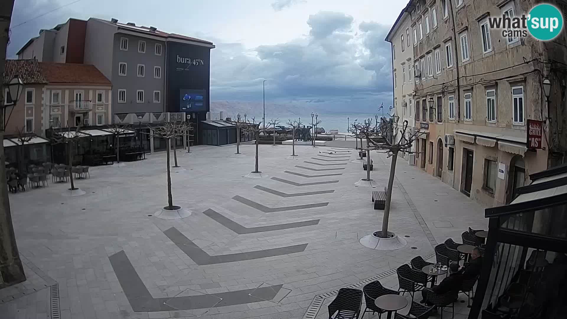 Centre de la ville de Senj – Place Pavlin – Live Cam Dalmatie