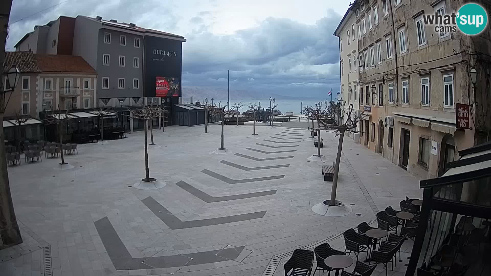 Center of Senj city – Pavlin square – Live Cam Dalmatia