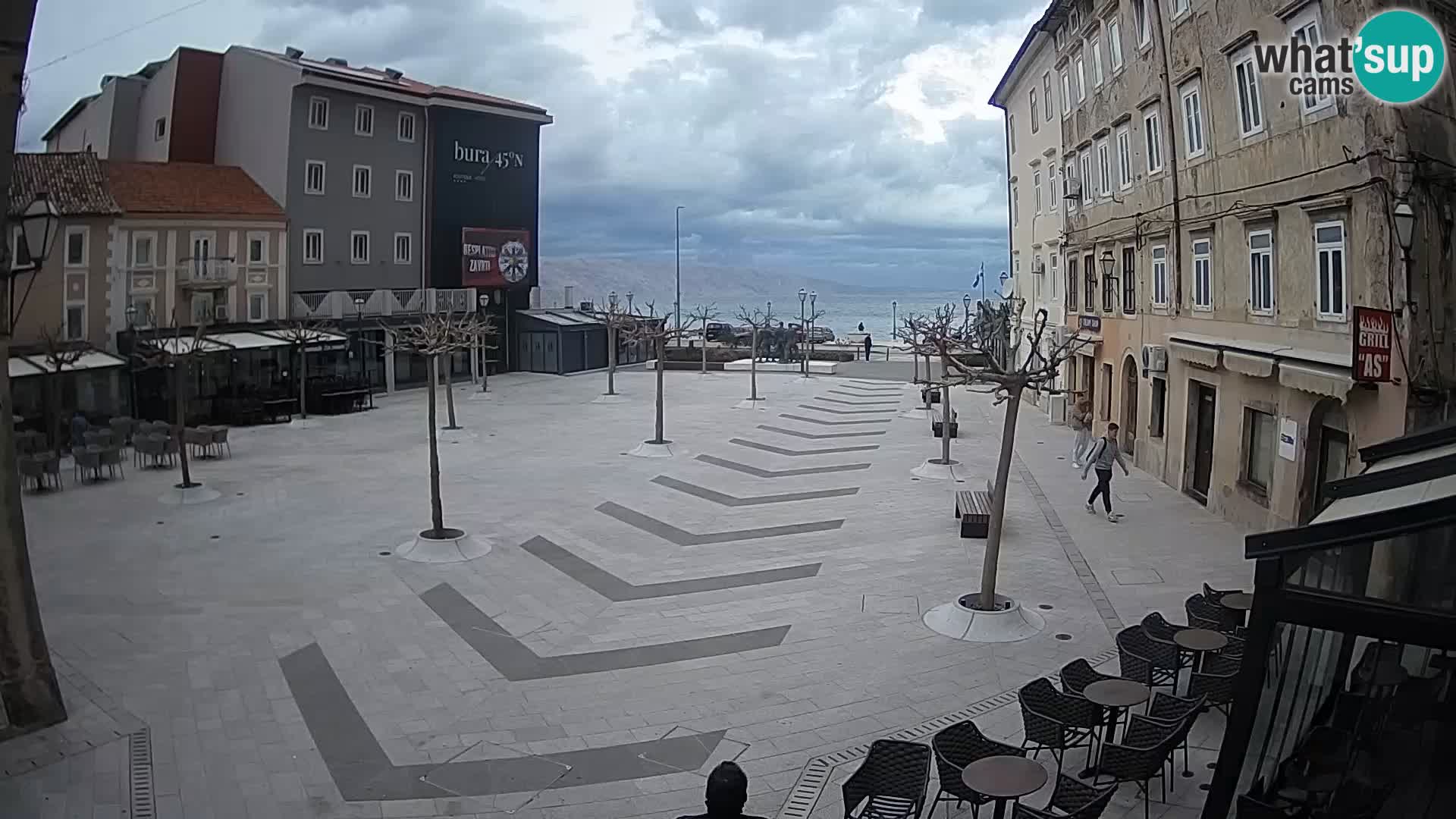 Centre de la ville de Senj – Place Pavlin – Live Cam Dalmatie