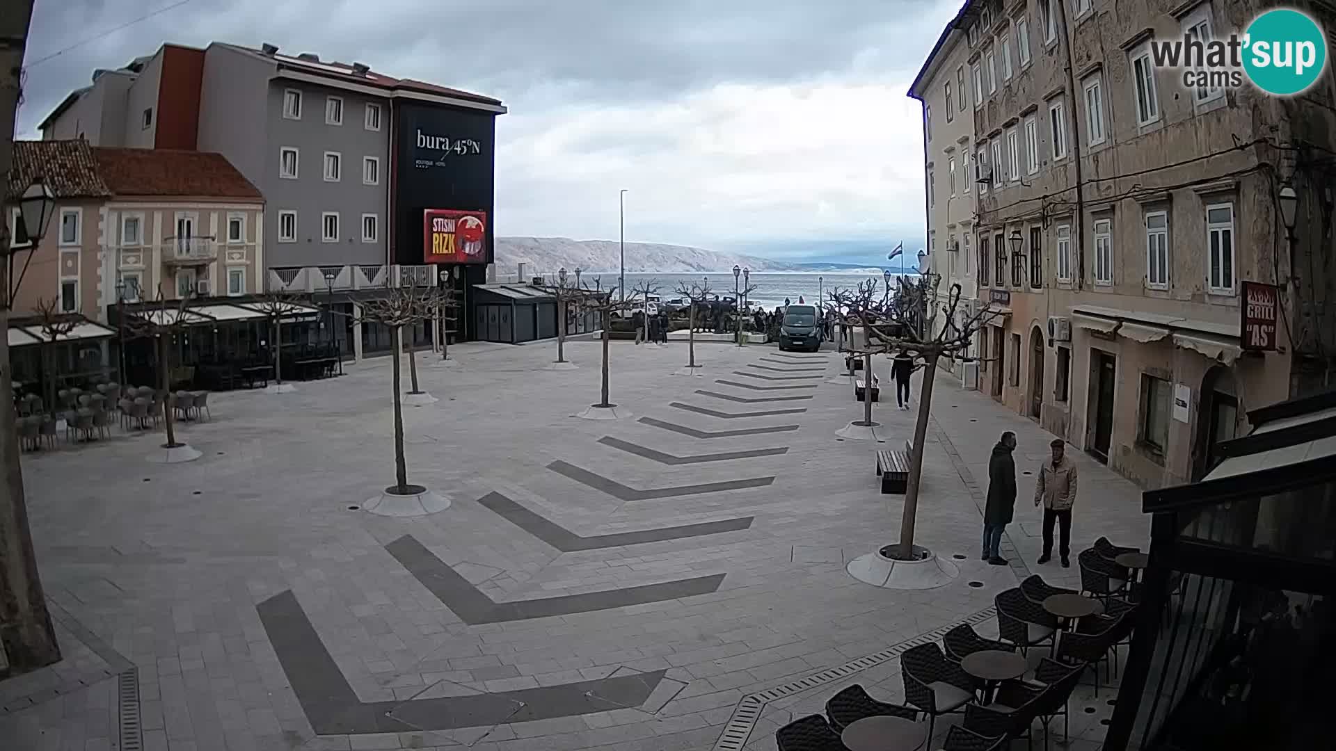 Center of Senj city – Pavlin square – Live Cam Dalmatia