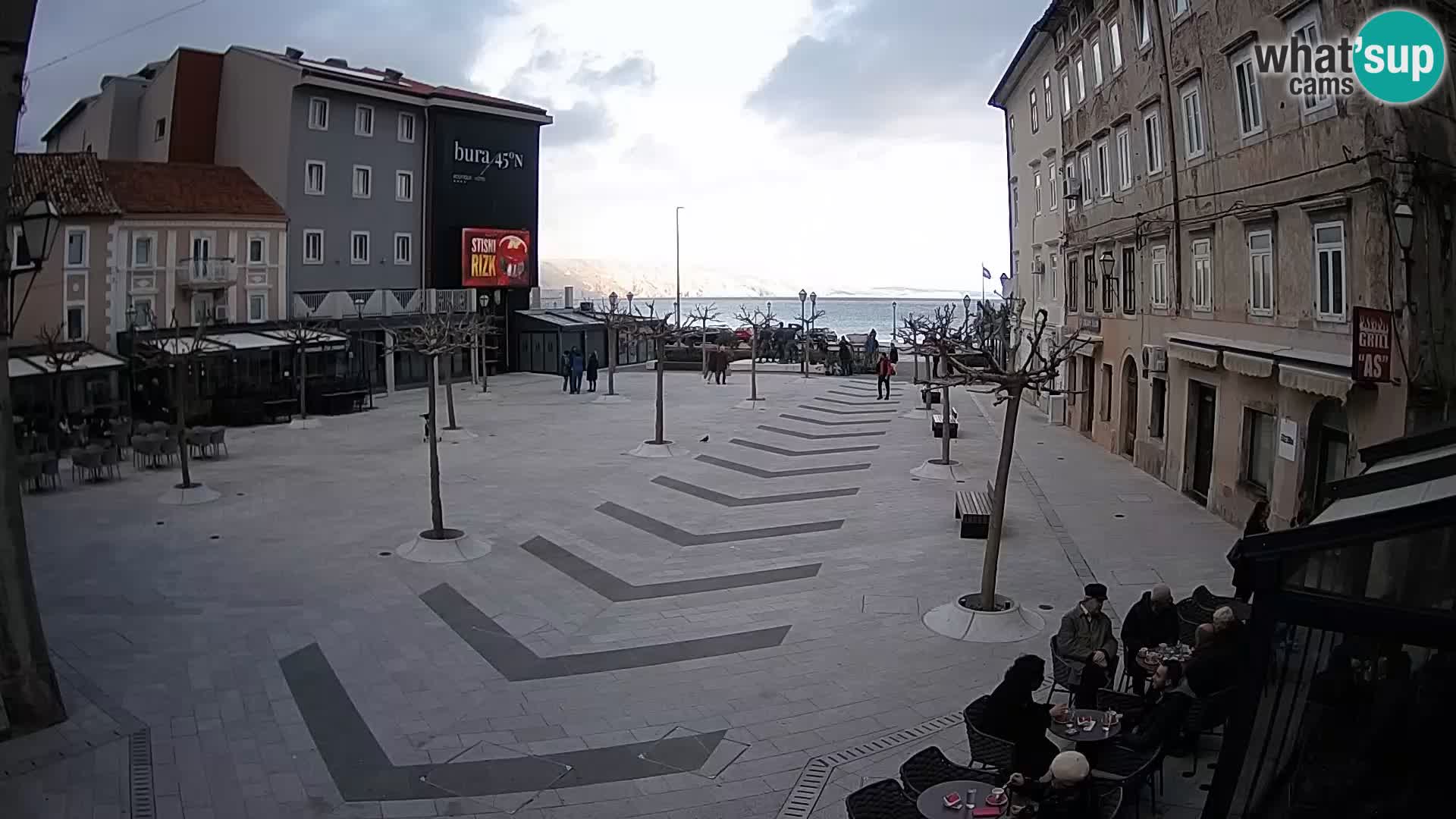 Centro della città di Senj – Piazza Pavlin – Live Cam Dalmazia