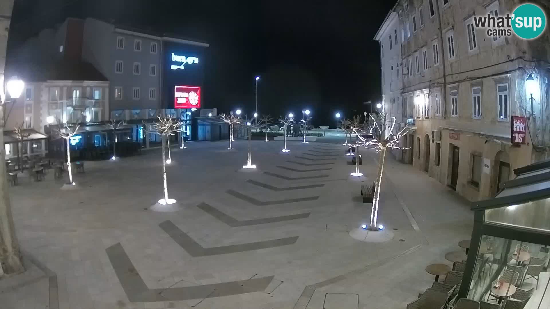 Centre de la ville de Senj – Place Pavlin – Live Cam Dalmatie