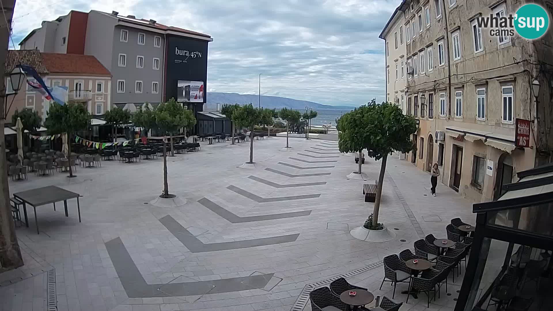 Centro della città di Senj – Piazza Pavlin – Live Cam Dalmazia