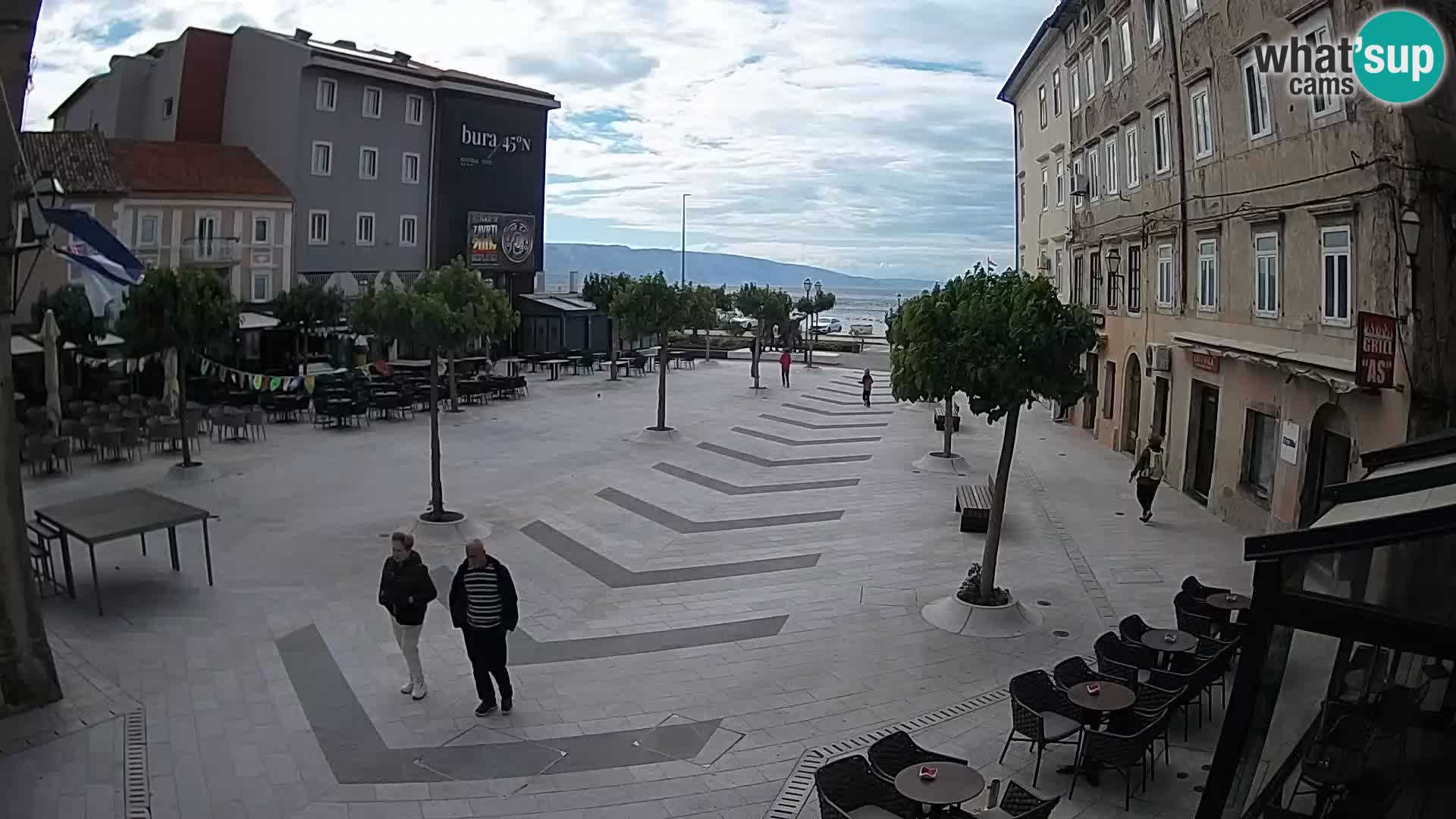 Center of Senj city – Pavlin square – Live Cam Dalmatia