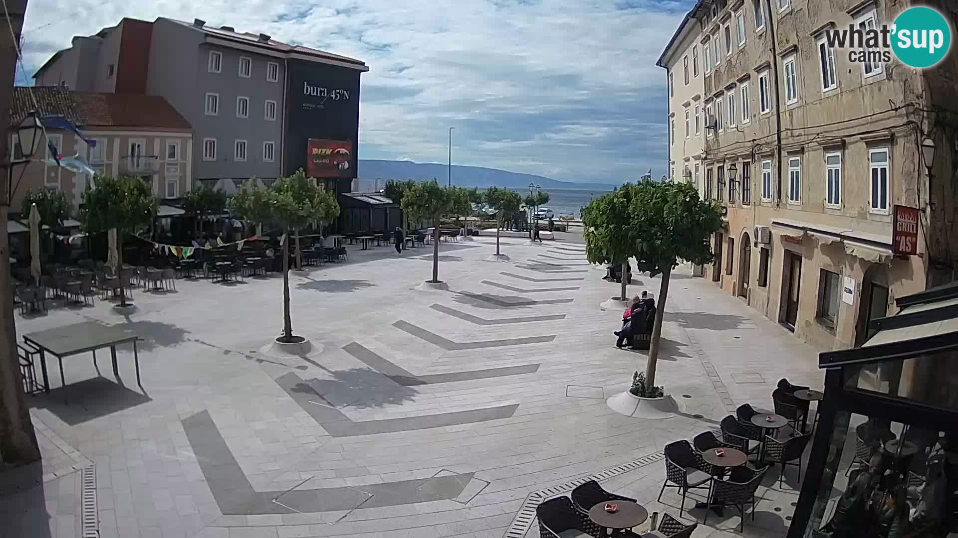 Center of Senj city – Pavlin square – Live Cam Dalmatia