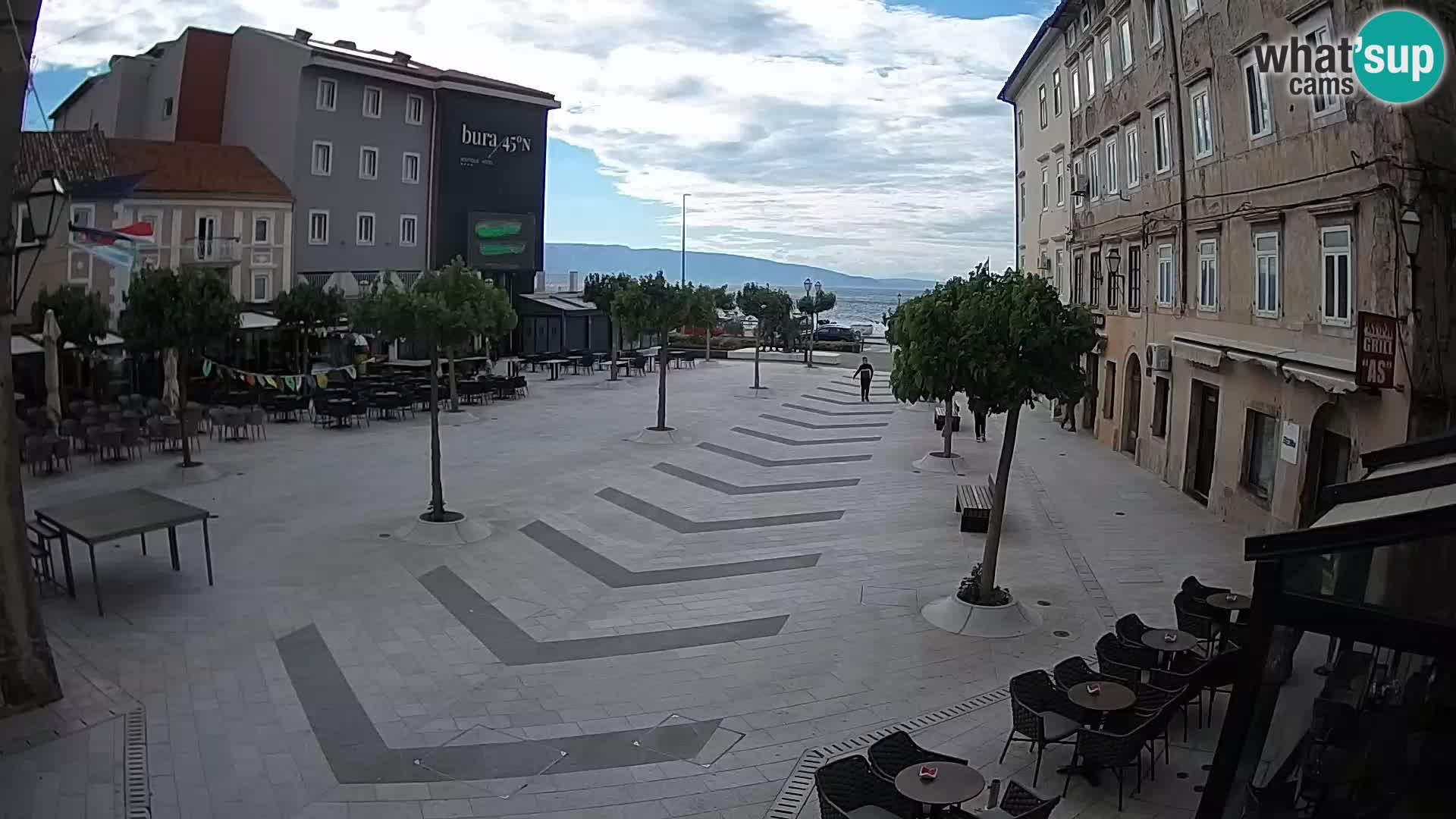 Centro della città di Senj – Piazza Pavlin – Live Cam Dalmazia