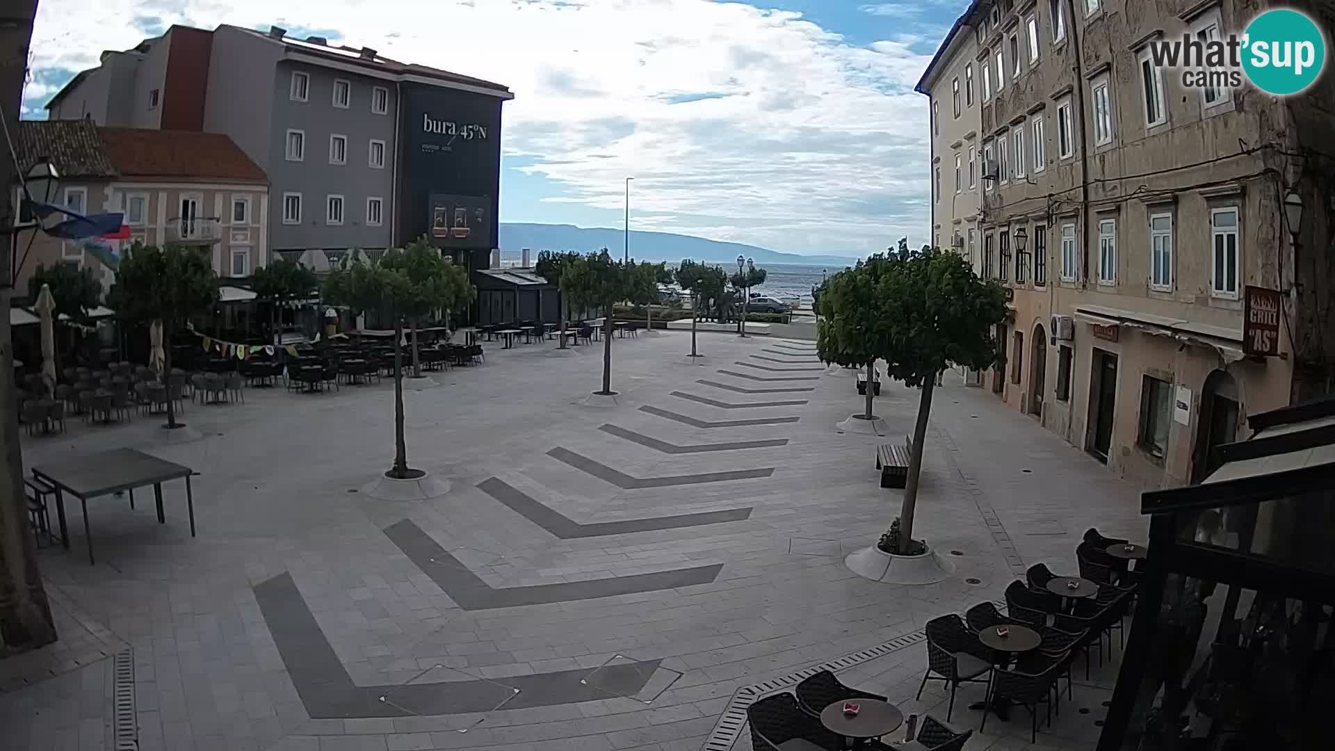 Center of Senj city – Pavlin square – Live Cam Dalmatia