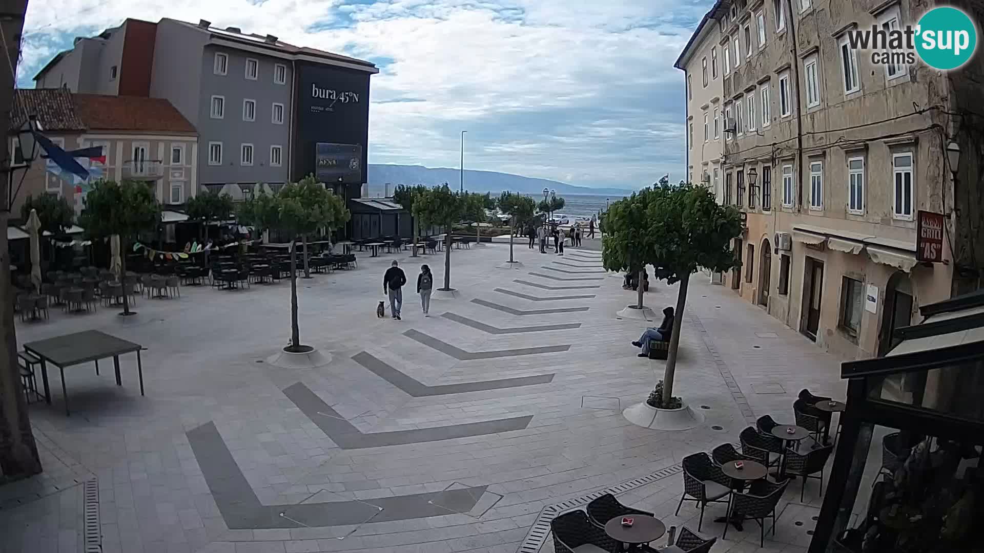 Centro della città di Senj – Piazza Pavlin – Live Cam Dalmazia