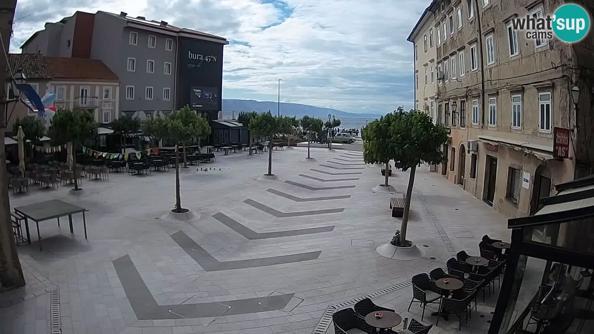 Center of Senj city – Pavlin square – Live Cam Dalmatia