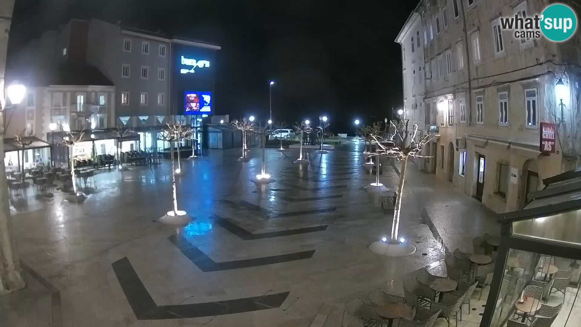 Centre de la ville de Senj – Place Pavlin – Live Cam Dalmatie