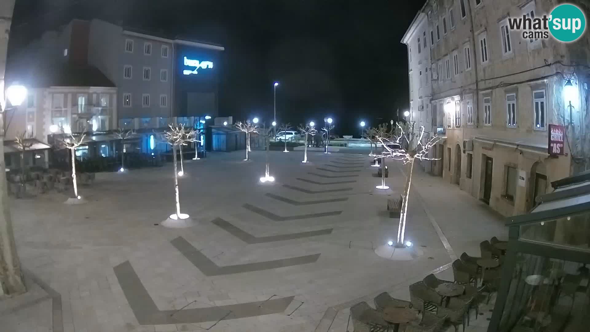 Centre de la ville de Senj – Place Pavlin – Live Cam Dalmatie