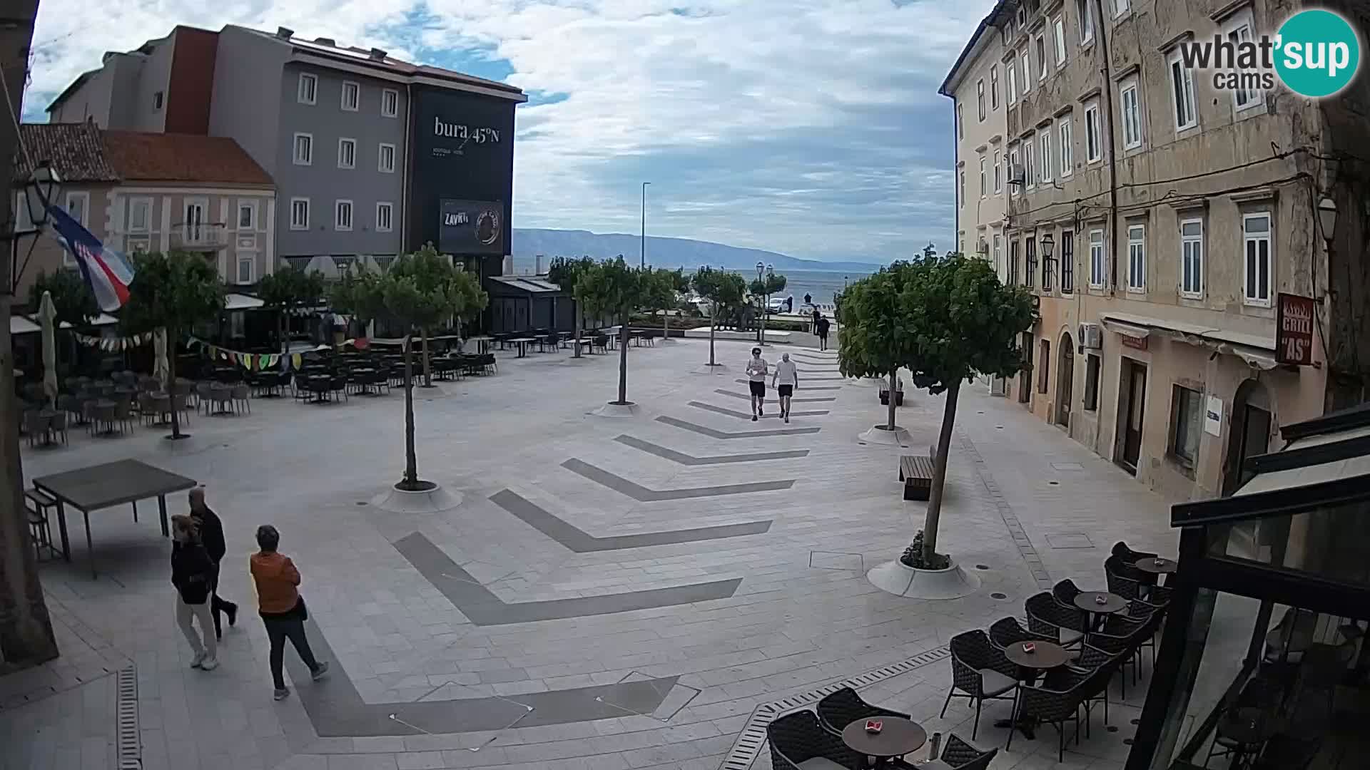 Center of Senj city – Pavlin square – Live Cam Dalmatia