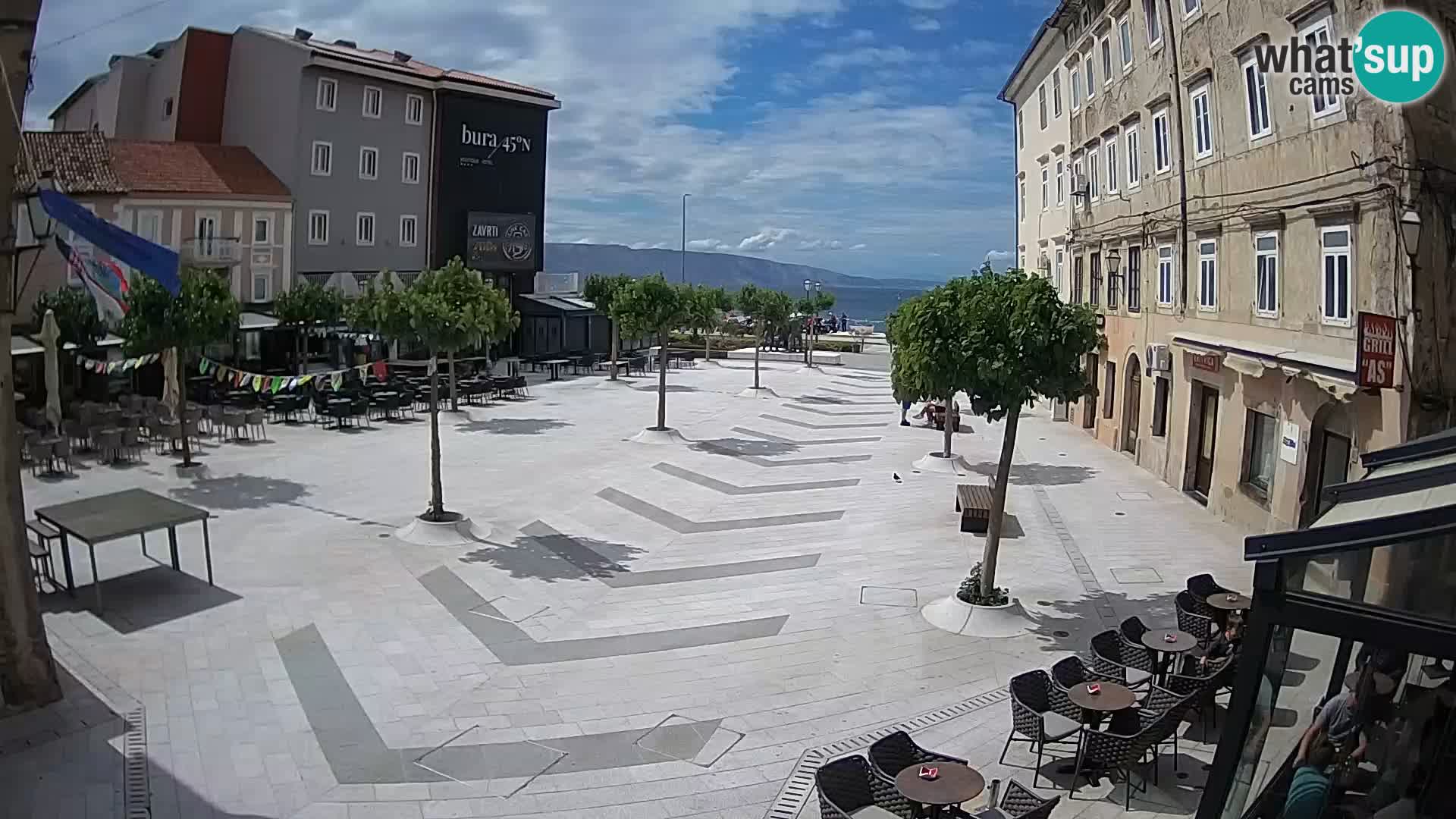 Center of Senj city – Pavlin square – Live Cam Dalmatia
